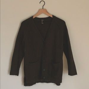 Olive green cozy Cardigan